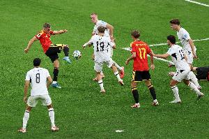 梅开二度，德布劳内精妙斜传，特罗萨德连续两脚射门得分