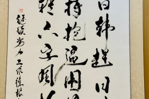 吕文君展示“学日韩赶日韩”书法作品：学习是必要的，不必感到尴尬